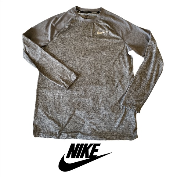 Nike Other - Mens Nike Dry-Fir Long Sleeve Gray Shirt Size M